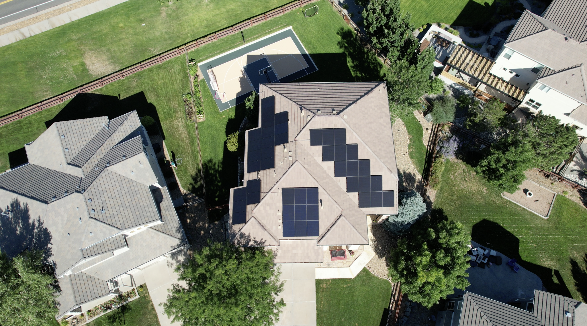 Solar array on a Colorado home
